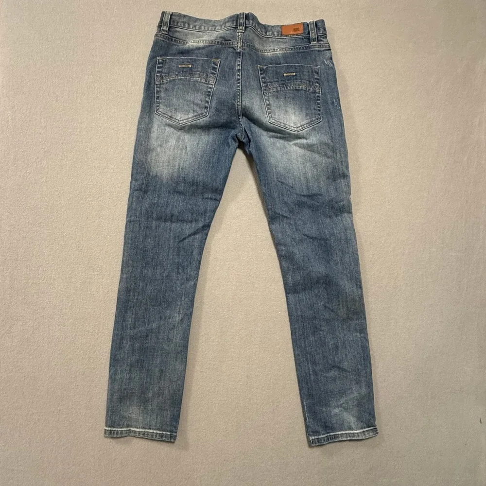 RSQ Seattle Denim Skinny Tapered Distressed Jeans Men‎ 30x32